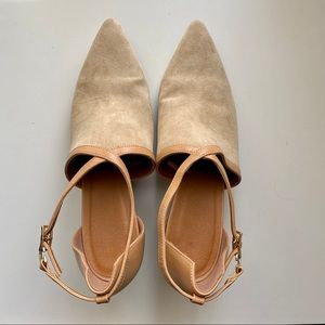 Macy’s Suede Tan Heels